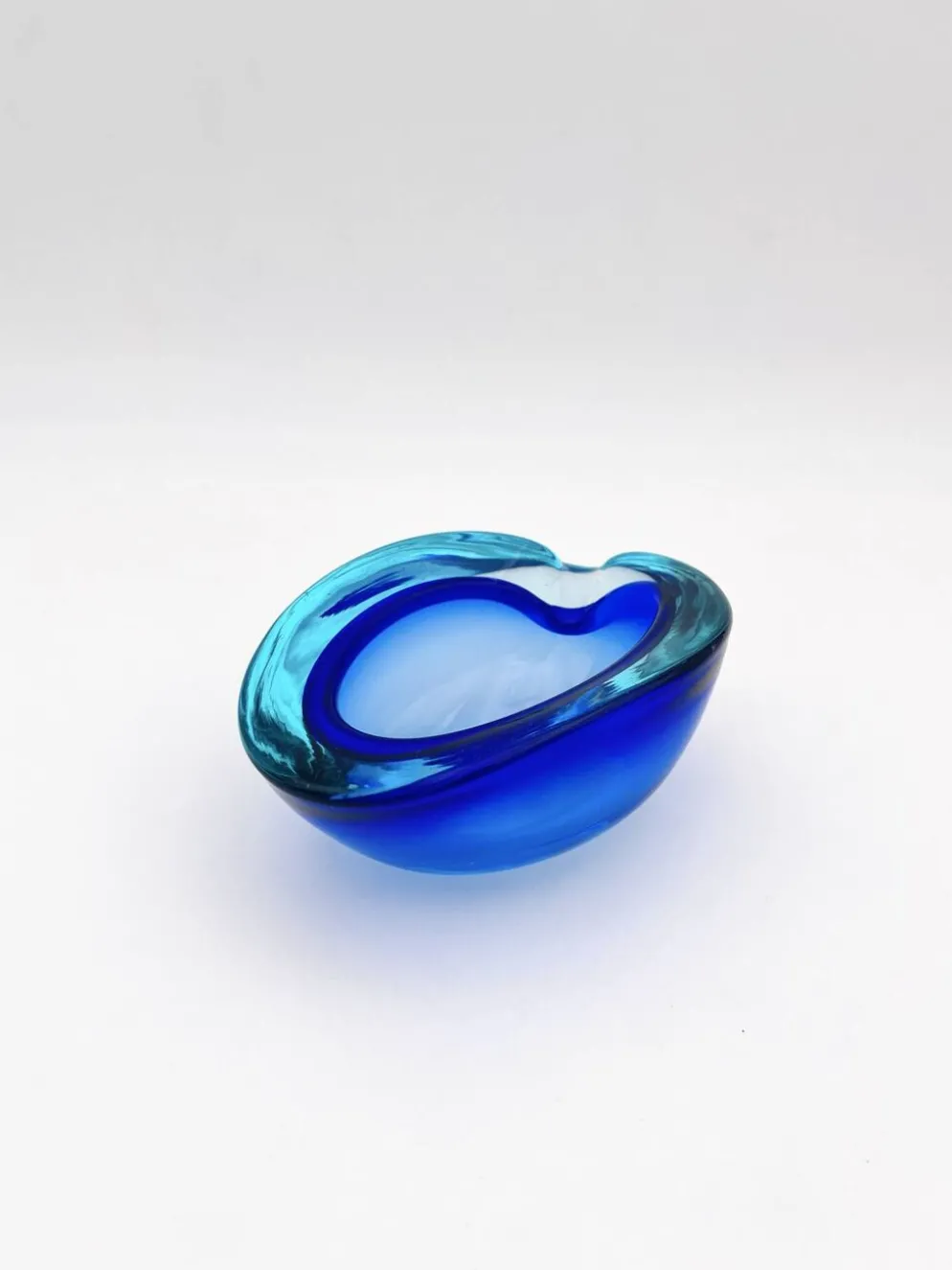Vide-Poche Flavio Poli Seguso Sommerso Bleu Cobalt Aigue-Marine