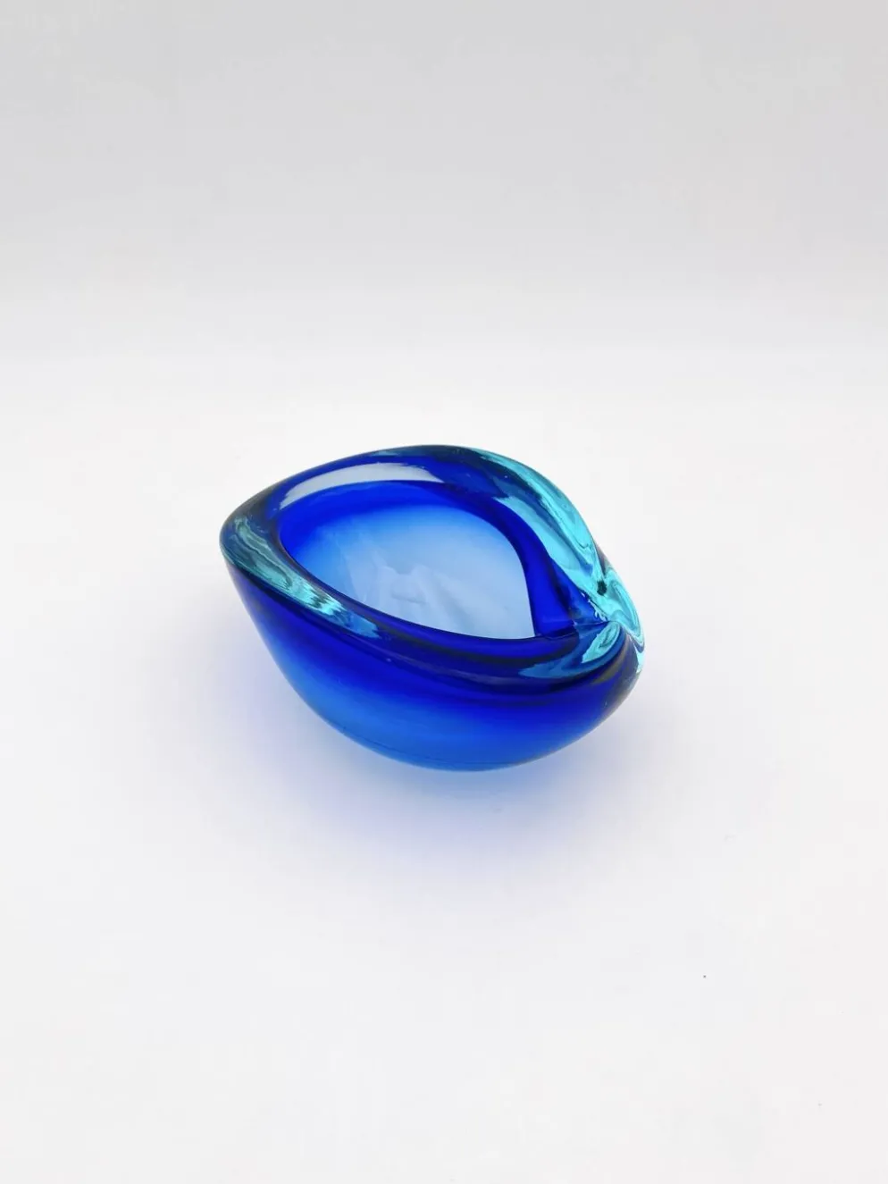 Vide-Poche Flavio Poli Seguso Sommerso Bleu Cobalt Aigue-Marine