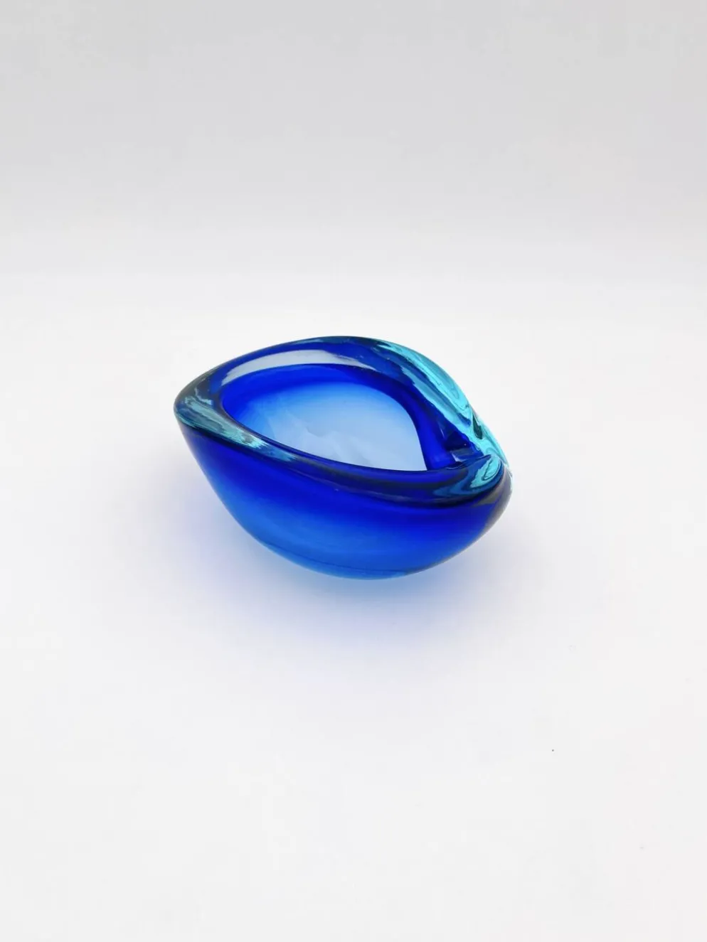 Vide-Poche Flavio Poli Seguso Sommerso Bleu Cobalt Aigue-Marine