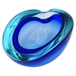 Vide-Poche Flavio Poli Seguso Sommerso Bleu Cobalt Aigue-Marine