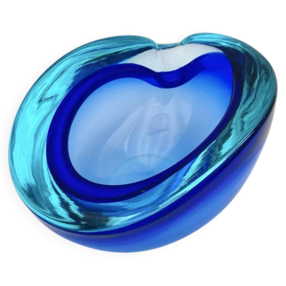 Vide-Poche Flavio Poli Seguso Sommerso Bleu Cobalt Aigue-Marine