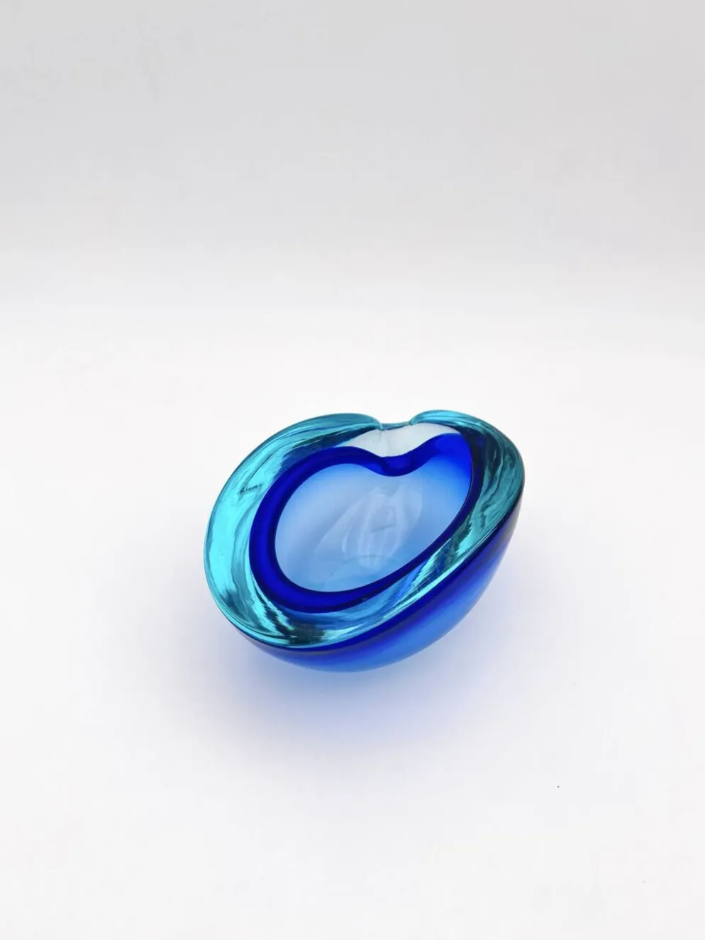 Vide-Poche Flavio Poli Seguso Sommerso Bleu Cobalt Aigue-Marine