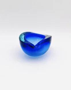 Vide-Poche Flavio Poli Seguso Sommerso Bleu Cobalt Aigue-Marine
