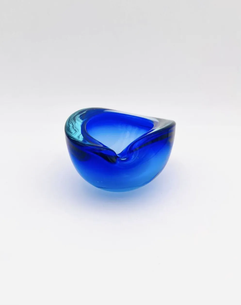 Vide-Poche Flavio Poli Seguso Sommerso Bleu Cobalt Aigue-Marine