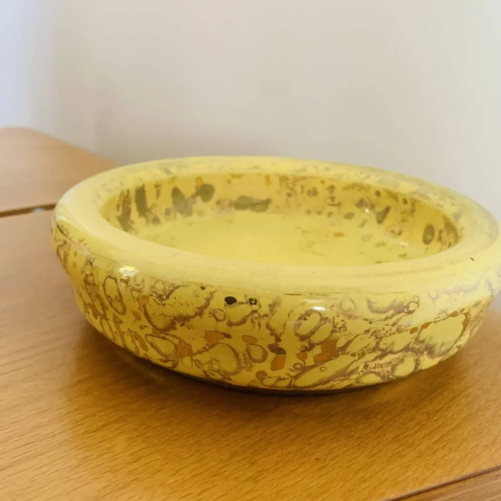Vide poche jaune et or, Jean Mazeaud & Faverot, Ateliers Sèvres MF