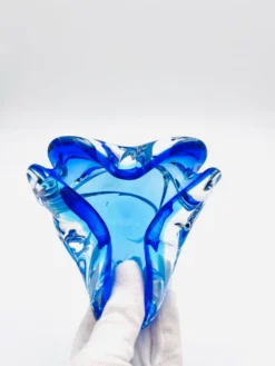 Vide-poche Josef Hospodka Sommerso bleu, années 60-70s
