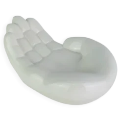 Vide poche main céramique blanche vintage
