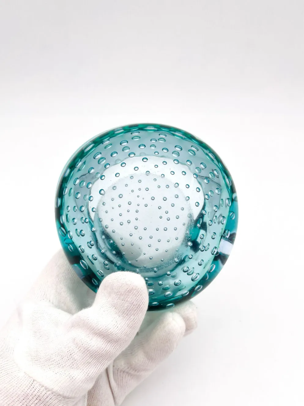 Vide-poche Murano Bullicante bleu, années 60-70