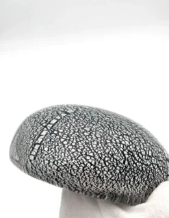 Vide-poche Murano Seguso Sommerso feuille d'argent