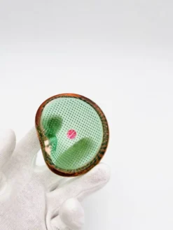 Vide-Poche Murano Sommerso Bullicante vert et rose, 60s