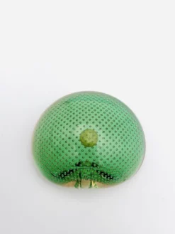 Vide-Poche Murano Sommerso Bullicante vert et rose, 60s