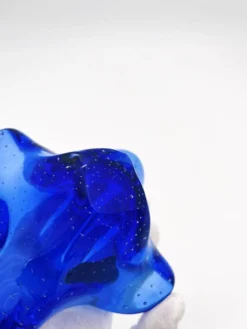 Vide-poche Murano Sommerso Bullicante bleu, 60-70