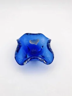 Vide-poche Murano Sommerso Bullicante bleu, 60-70