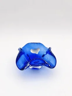 Vide-poche Murano Sommerso Bullicante bleu, 60-70