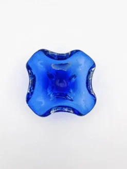 Vide-poche Murano Sommerso Bullicante bleu, 60-70
