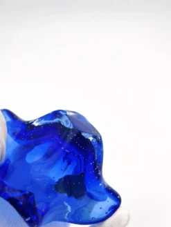 Vide-poche Murano Sommerso Bullicante bleu, 60-70