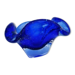 Vide-poche Murano Sommerso Bullicante bleu, 60-70