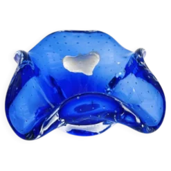 Vide-poche Murano Sommerso Bullicante bleu, 60-70