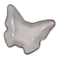 Vide-poche ou ramequin papillon Jardin d'Ulysse taupe en céramique