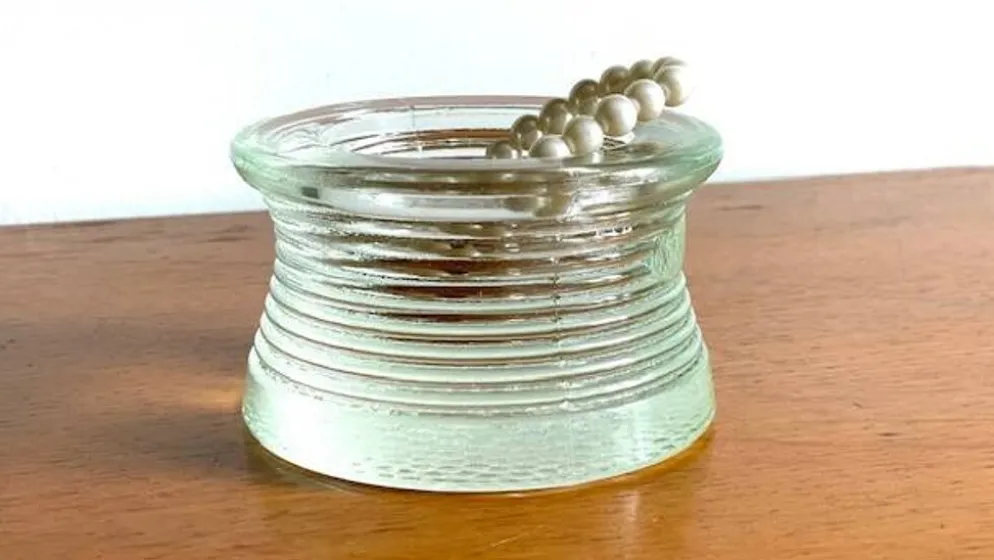 Vide-poche presse-papier verre vintage