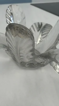 Vide-poche vintage Vannes-le-Châtel en cristal formant fleur