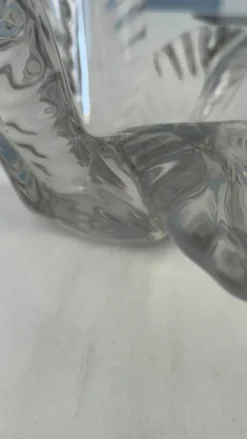 Vide-poche vintage Vannes-le-Châtel en cristal formant fleur