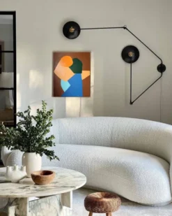 Viens plus près peinture minimaliste couple