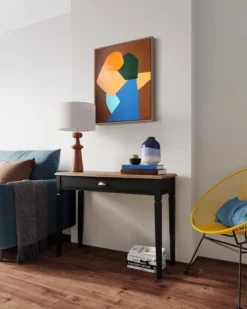 Viens plus près peinture minimaliste couple