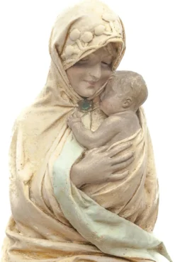 "Vierge à l'enfant" par A. Maeterlinck-Lefebvre