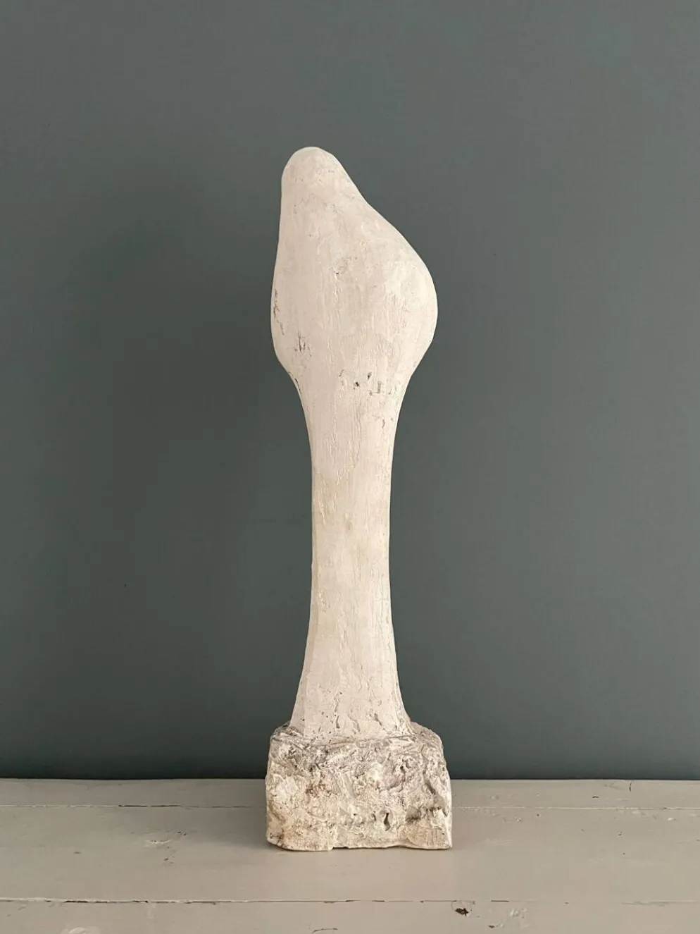 Vierge à l’enfant sculpture en plâtre