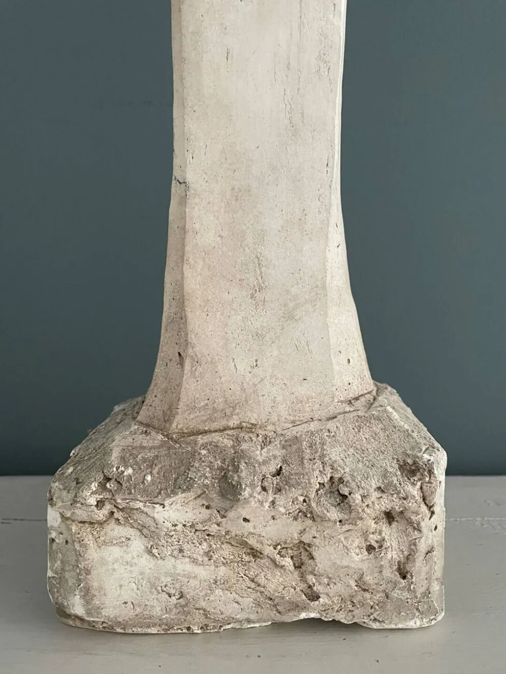 Vierge à l’enfant sculpture en plâtre