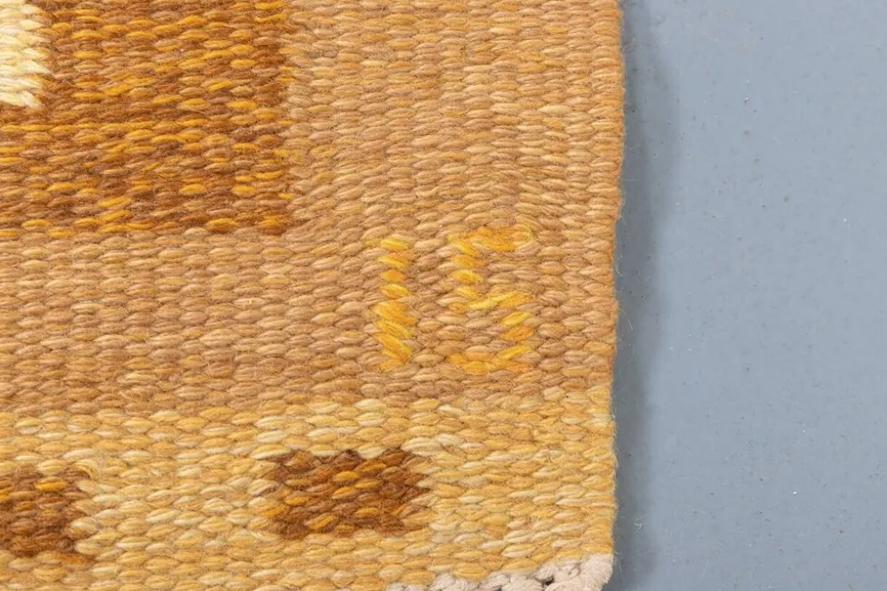 Vintage Doris Leslie Blau Collection Flat-Weave Rug by Ingegerd Silow, Sweden
