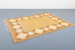 Vintage Doris Leslie Blau Collection Flat-Weave Rug by Ingegerd Silow, Sweden