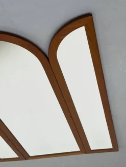 Vintage Foldable Teak Mirror by Fakse Furniture, 1960s