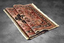 Vintage Hand-Woven Oriental Middle Eastern Zanjan Hamadan Rug, 1960s