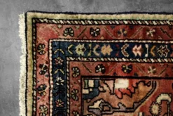 Vintage Hand-Woven Oriental Middle Eastern Zanjan Hamadan Rug, 1960s