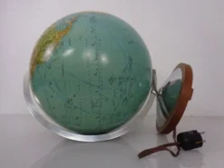 Vintage Illuminated Duo Glass Globe by Paul Oestergaard for Columbus, Germany, 1950s