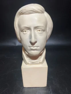 Visage d'homme en plâtre
