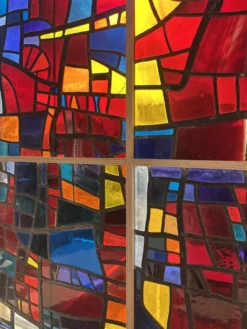 Vitrail cabinet - Stained Glass 1960