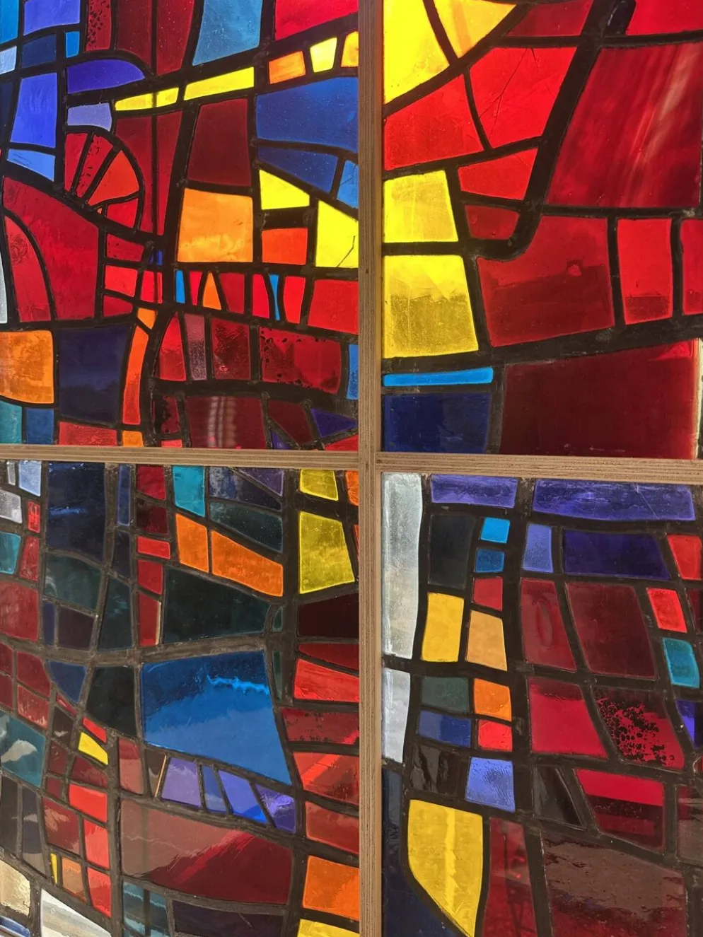 Vitrail cabinet - Stained Glass 1960