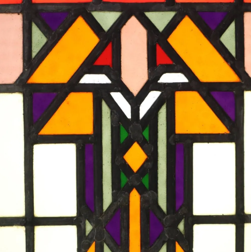 Vitrail coloré de l'École d'Amsterdam – Art déco