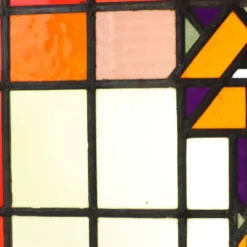 Vitrail coloré de l'École d'Amsterdam – Art déco