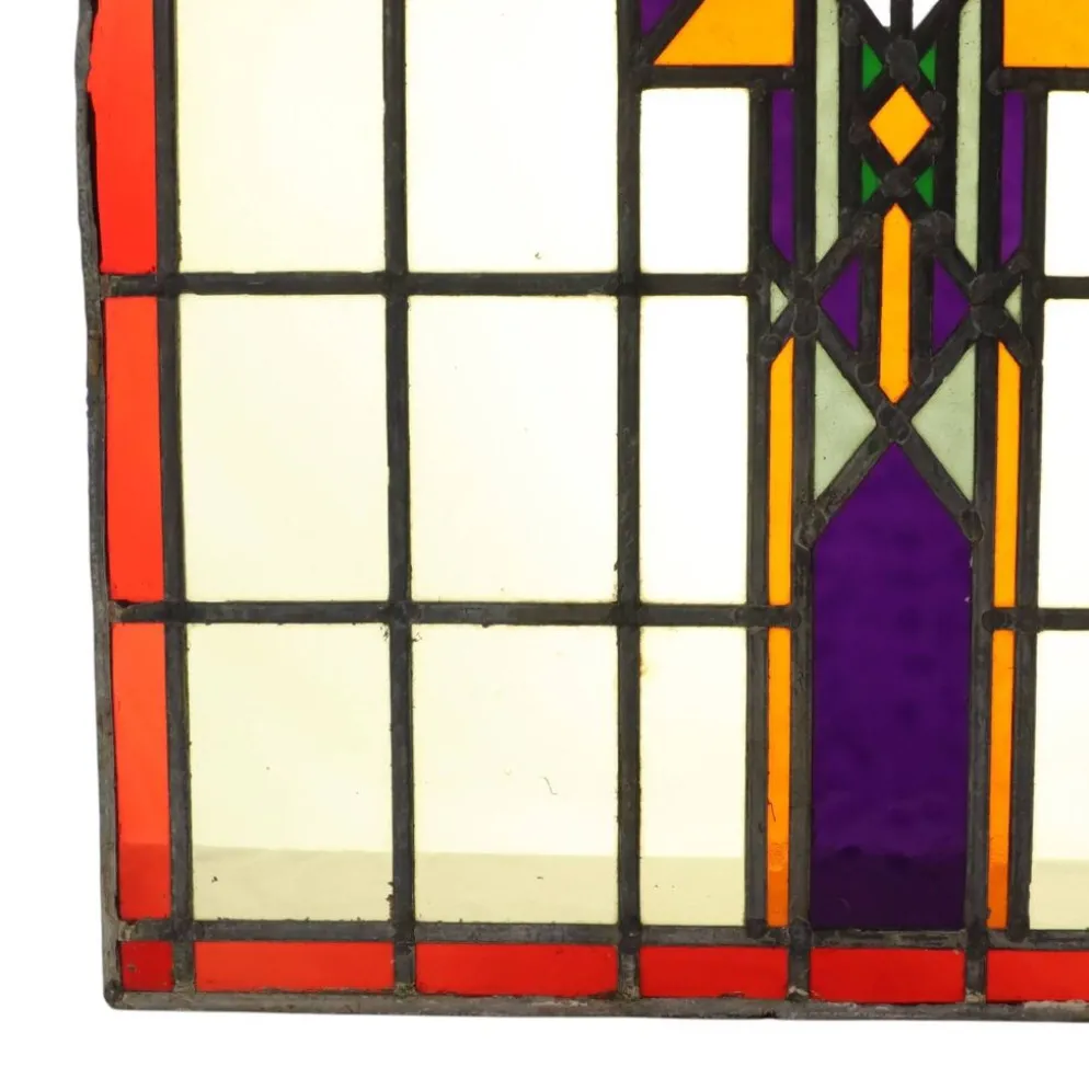 Vitrail coloré de l'École d'Amsterdam – Art déco