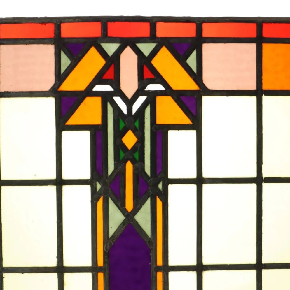 Vitrail coloré de l'École d'Amsterdam – Art déco