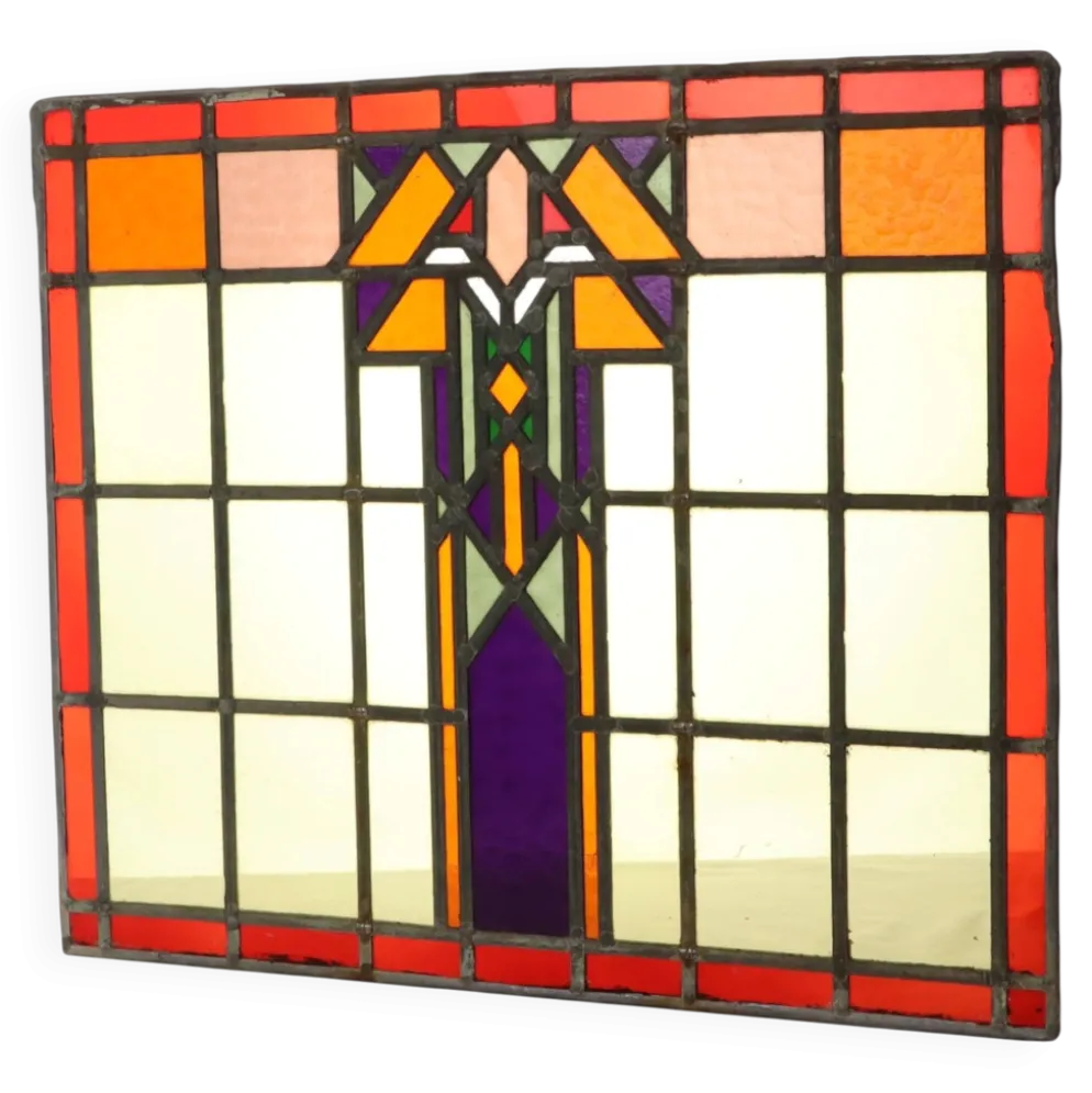 Vitrail coloré de l'École d'Amsterdam – Art déco