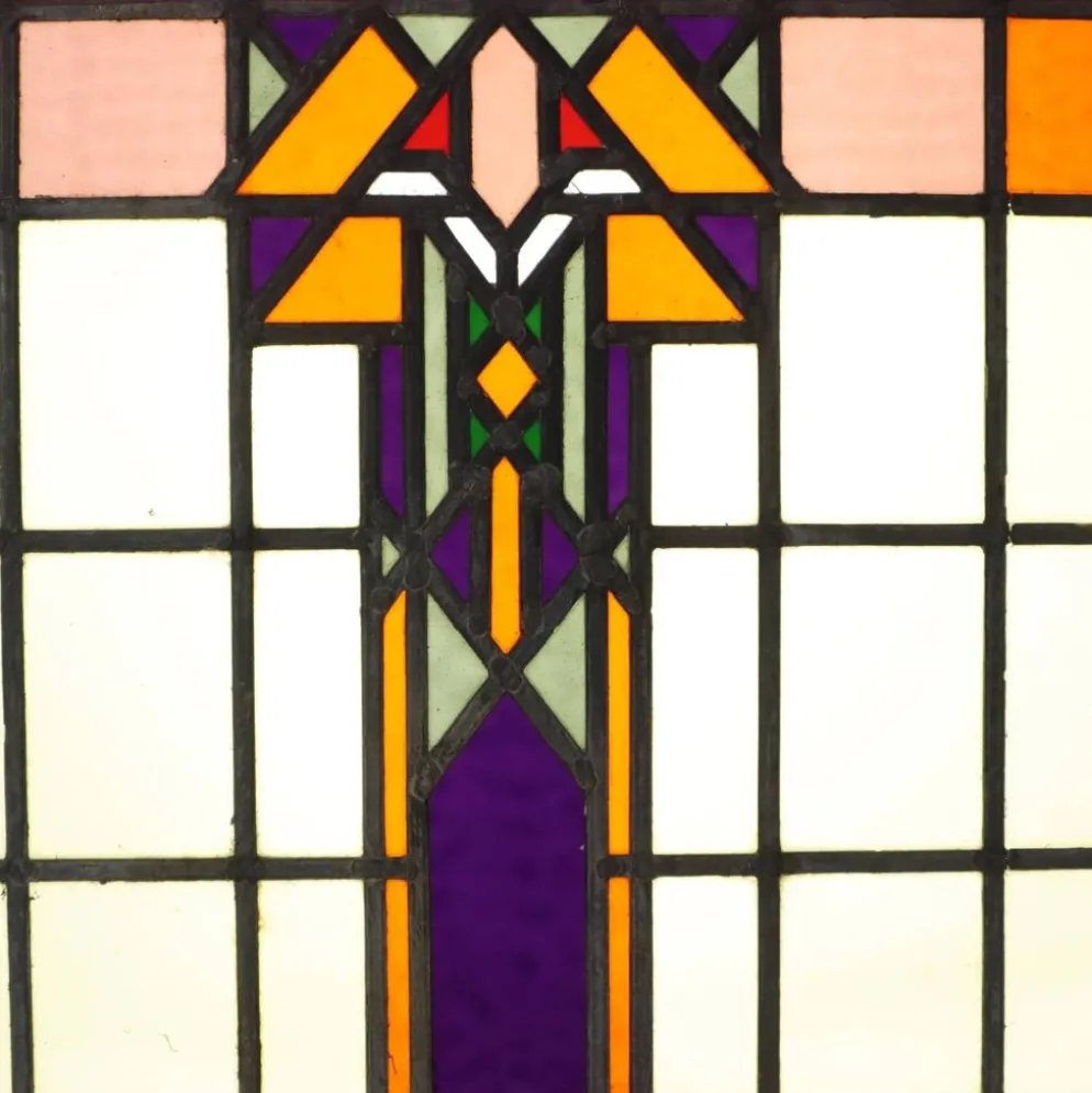 Vitrail coloré de l'École d'Amsterdam – Art déco