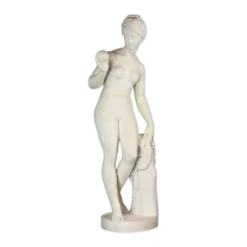 Vénus à la pomme, d’après le modèle de Bertel Thorvaldsen en marbre reconstitué, XXème siècle