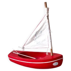 Voilier de bassin en bois, modèle 200 de la marque française Tirot