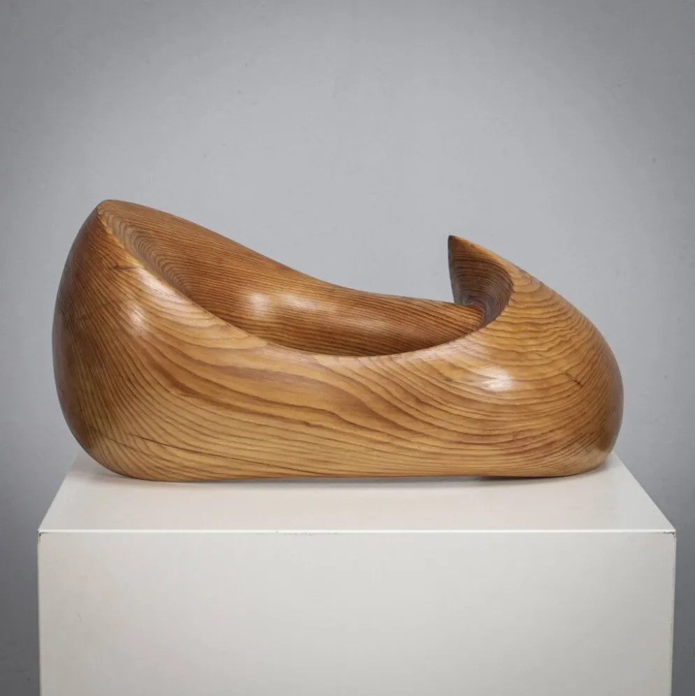 Voler en solo, forme sculpturale organique par Ineke van Zuuren, années 1970.