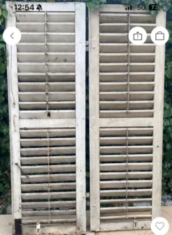 Volets anciens persiennes bois
